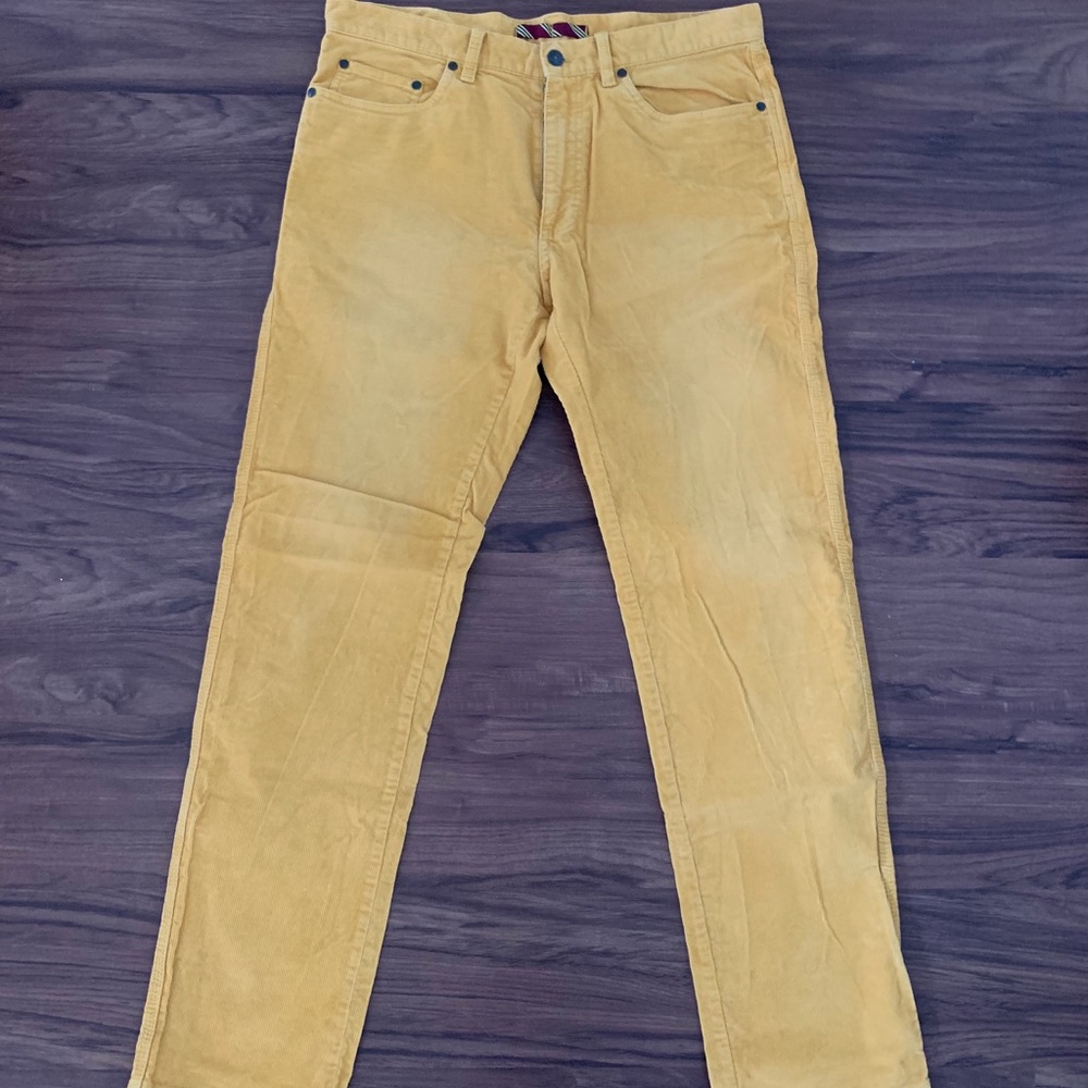 Brooks Brothers Milano mustard yellow cords